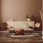 روانشناسی رنگ قهوه ای در دکوراسیون؛ اتاقی با دیوارها و لوازم به رنگ قهوه‌ای