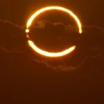 طلوع خورشیدگرفتگی حلقه‌ آتش + ویدیو