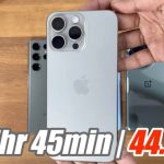 تست گوشی‌های مجهز به اسنپدراگون 8 نسل 3 و A17 پرو از نظر دوام باتری