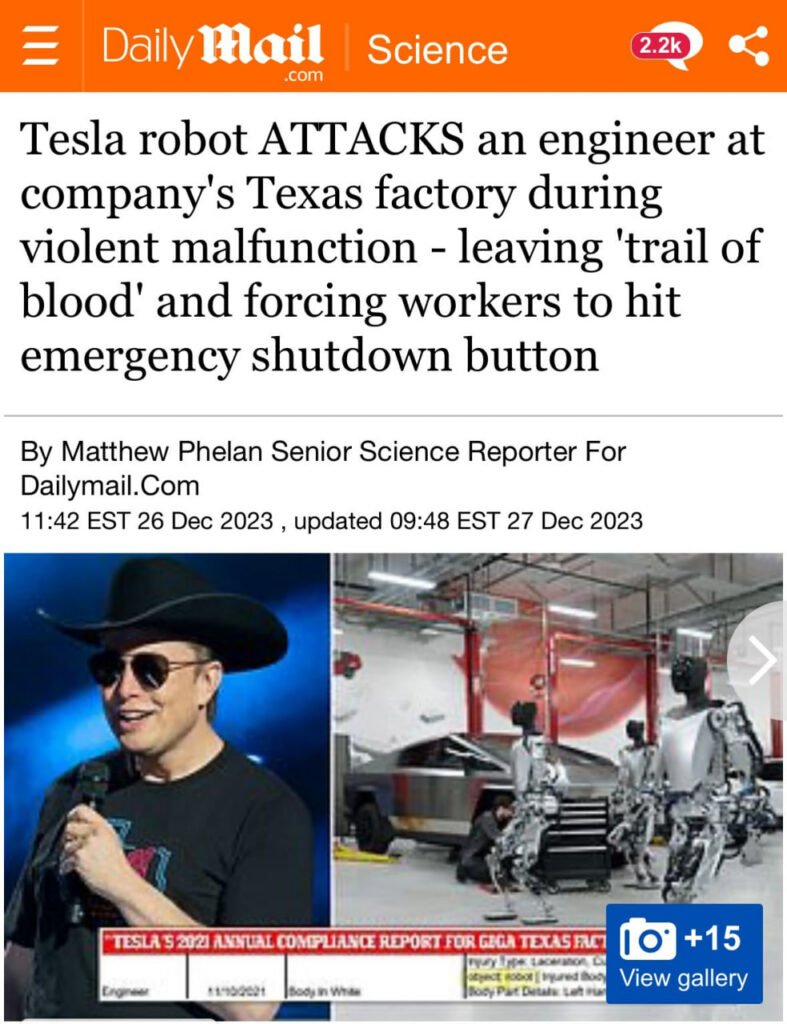 دعوا ربات تسلا به کارمند آن؛ ناراحتی ایلان ماسک از انتشار کردن این گزارش 4 دعوا ربات تسلا به کارمند آن؛ ناراحتی ایلان ماسک از