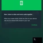 واتس‌اپ روی قابلیت اشتراک‌گذاری صفحه کار می‌کند؛ با یکدیگر فیلم ببینید و آهنگ گوش کنید