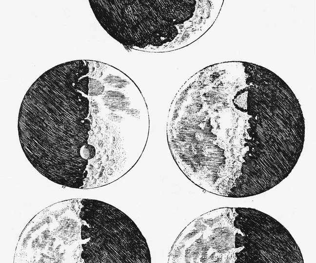 گالیله برای اولین‌بار ماه را توسط تلسکوپ خود رصد کرد