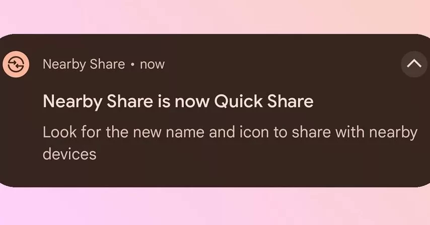گوگل احتمالاً Nearby Share اندروید را با Quick Share سامسونگ ادغام کند