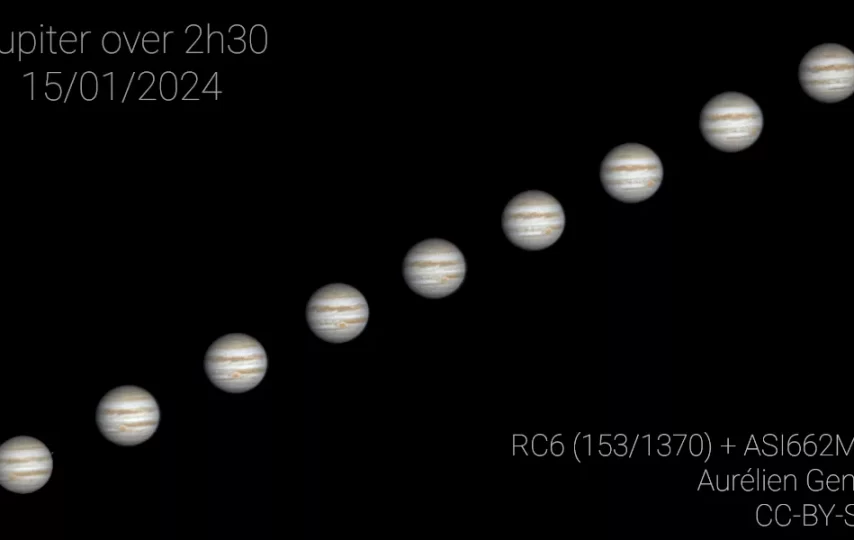 مشتری در 2 ساعت و 30 دقیقه