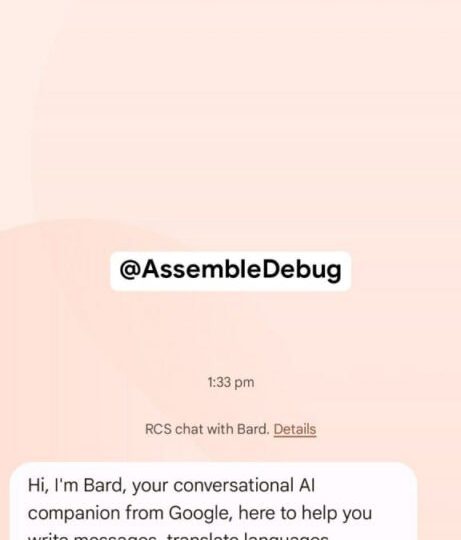 گوگل ظاهراً هوش مصنوعی بارد را به Google Messages می‌آورد