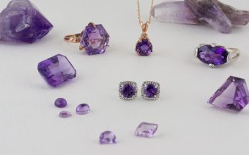 جواهرات ساخته شده از سنگ آمیتیست