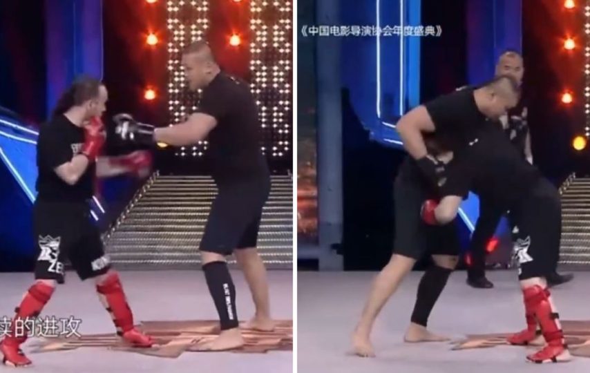 مسابقه کونگ فو کار ایتالیایی و مبارز سنگین وزن MMA را ببینید + ویدیو