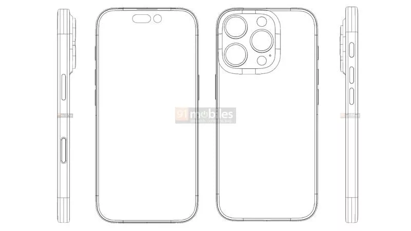 طراحی آیفون 16 پرو و دکمه Capture آن در یک تصویر شماتیکی افشا شد