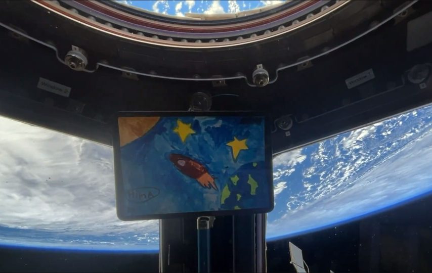 نقاشی کودکان ایرانی در ایستگاه فضایی + ویدیو