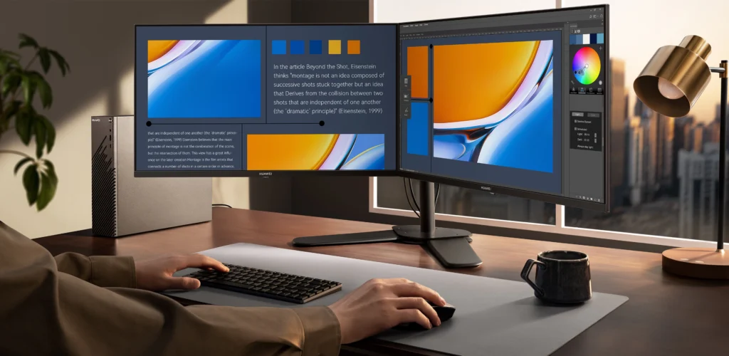 راهنمای خرید بهترین مانیتور گیمینگ_دنیای تکنولوژی 143 مانیتور گیمینگ هواوی مدل MateView SE FHD