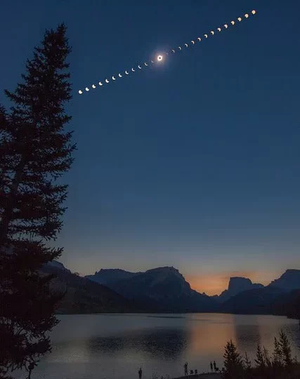 خورشیدگرفتگی کامل بر فراز وایومینگ