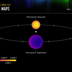 در روزی که WASP-43b همیشه رو به ستاره مادرش است، دما به 2500 درجه فارنهایت می‌رسد که تصویر آن توسط جیمز وب ثبت شد.