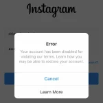 علت دیسیبل شدن اکانت اینستا_دنیای تکنولوژی 3 علت دیسیبل شدن اکانت اینستا