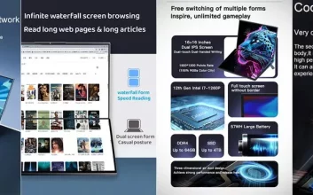 لپ‌تاپ مجهز به دو نمایشگر