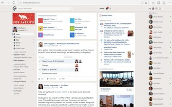 نمایی از رابط کاربری Workplace متا