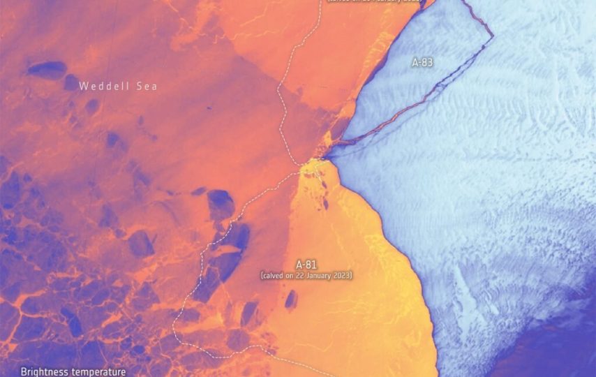 کوه یخ غول‌پیکر 380 کیلومترمربعی از جنوبگان جدا شد