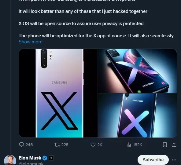 پاسخ ایلان ماسک به ایده تولید گوشی با سامسونگ: احتمالش را رد نمی‌کنم