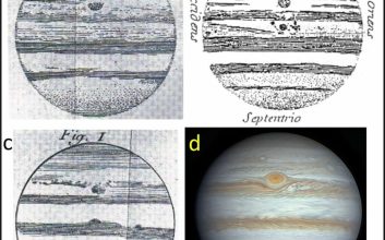 نقاشی های کاسینی از لکه قرمز مشتری