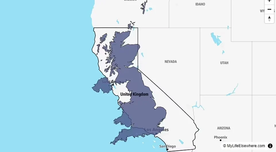 ابزار قیاس MyLifeElsewhere چیست؟_دنیای تکنولوژی 44 مقایسه ابعاد واقعی کشورها و قارهها با یکدیگر