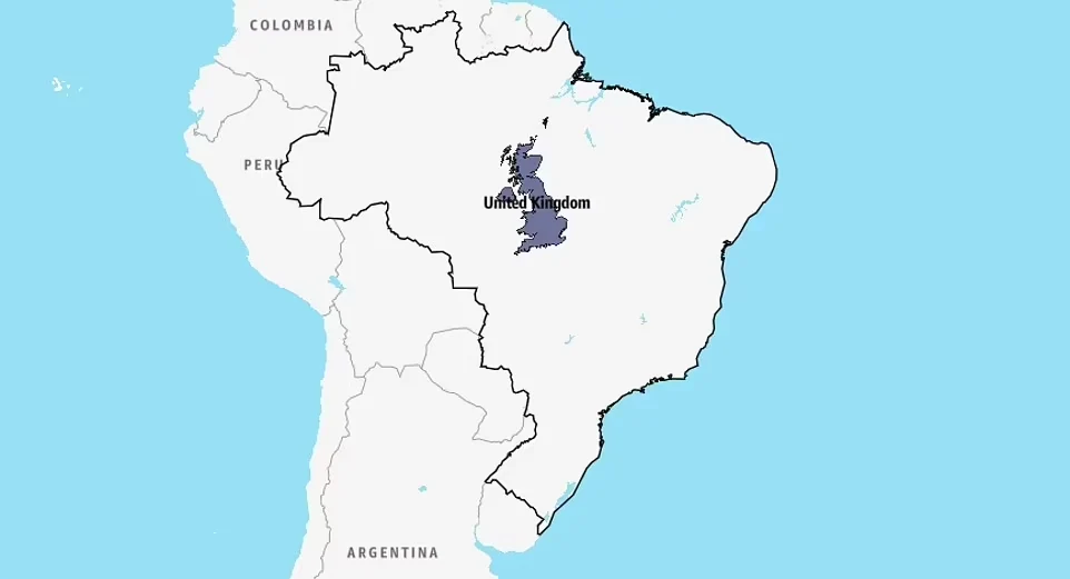 ابزار قیاس MyLifeElsewhere چیست؟_دنیای تکنولوژی 54 مقایسه ابعاد واقعی کشورها و قارهها با یکدیگر