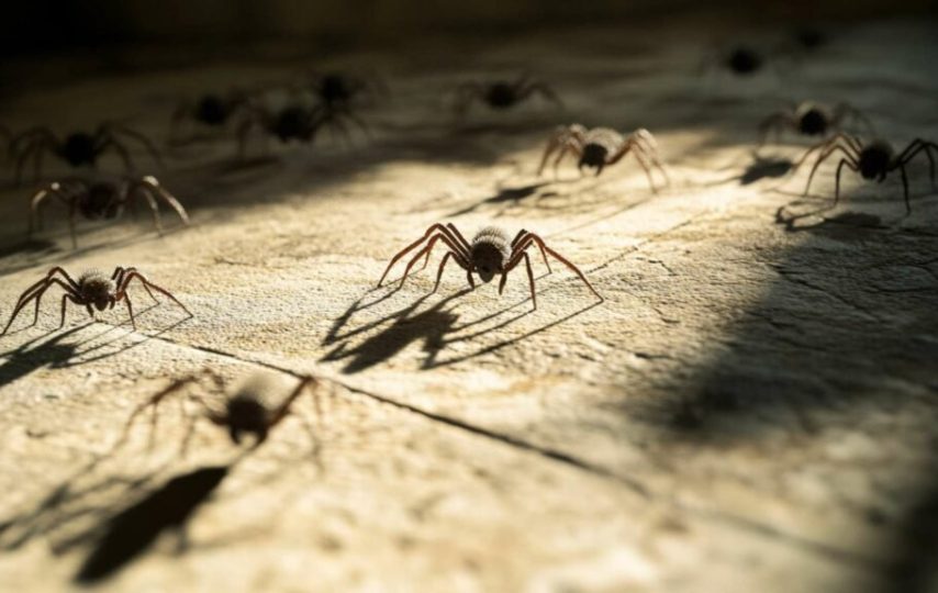 آلودگی نوری و عنکبوت‌ها