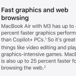 اپل می‌گوید مک‌بوک ایر M3 از لپ‌تاپ‌های کوپایلوت پلاس عملکرد بهتری دارد