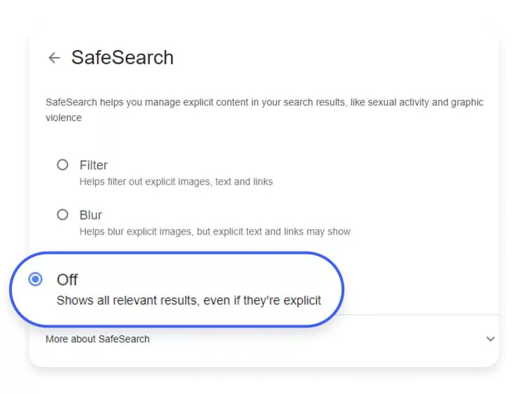 چطور جستجوی ایمن گوگل safe search را خاموش کنیم؟ دنیای تکنولوژی.webp