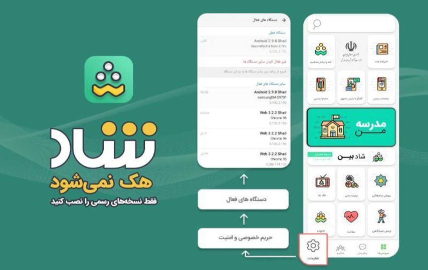 استفاده از هر پیام‌رسانی به‌جز «شاد» ممنوع