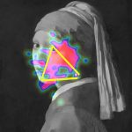 نقاشی «دختری با گوشواره مروارید» اثر یوهانس فرمیر نگاه مخاطب را در یک مثلث متمرکز می‌کند.