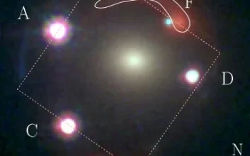 در این تصویر، اختروش را در شش لحظه متفاوت می‌بینیم.