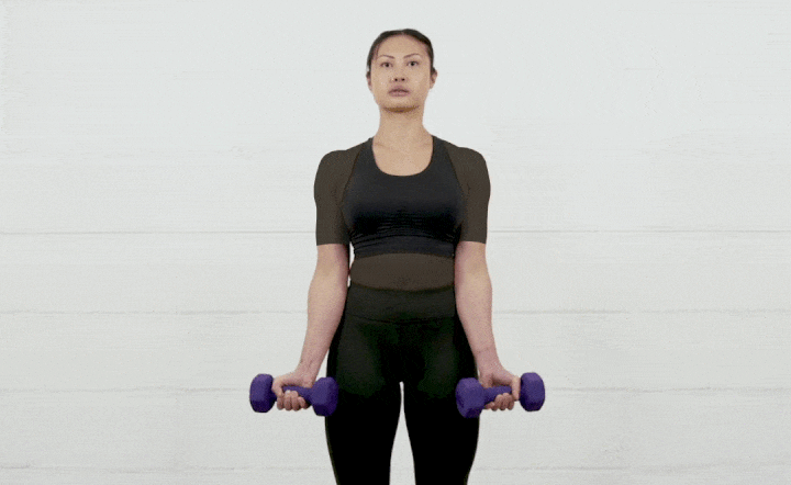 ورزش با دمبل؛ ۲۷ تمرین با دمبل برای تحکیم عضلات_دنیای تکنولوژی 68 ورزش با دمبل - جلوبازو با دمبل