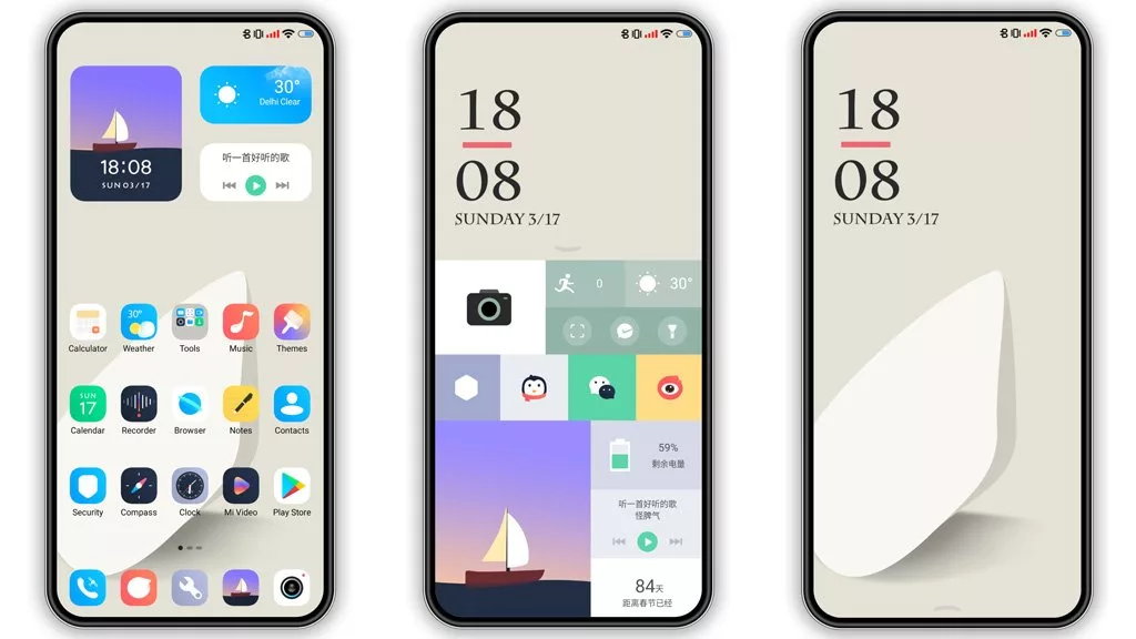 پوسته Plain White Pro برای MIUI و HyperOS – بهترین تم های شیائومی