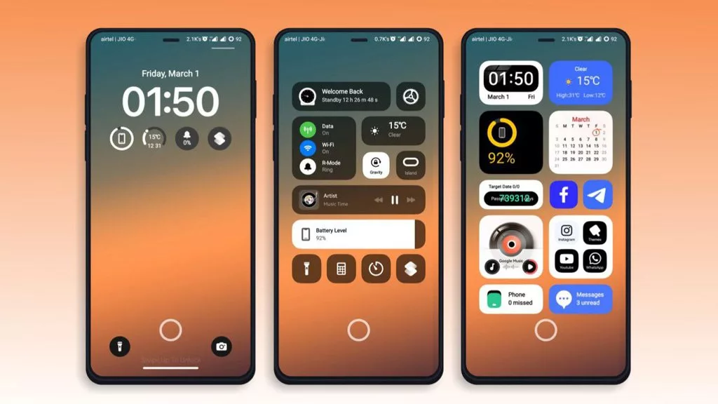 پوسته Paradise Home برای MIUI و HyperOS بهترین تم های شیائومی