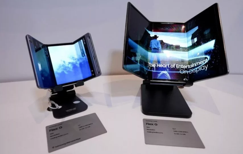 گوشی تاشو سامسونگ با دو لولا