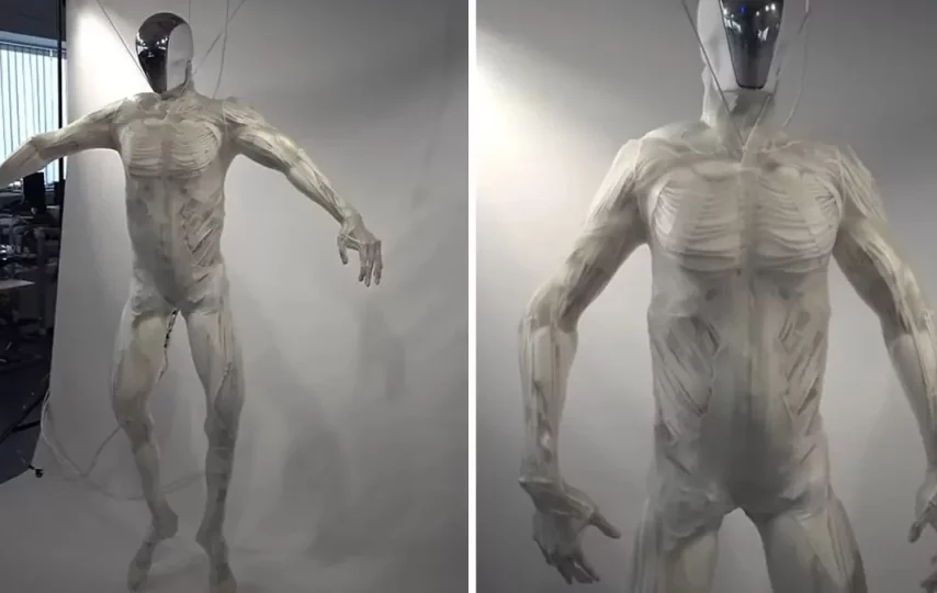 حرکات عجیب این ربات را با 1000 عضله مشابه انسان ببینید + ویدیو