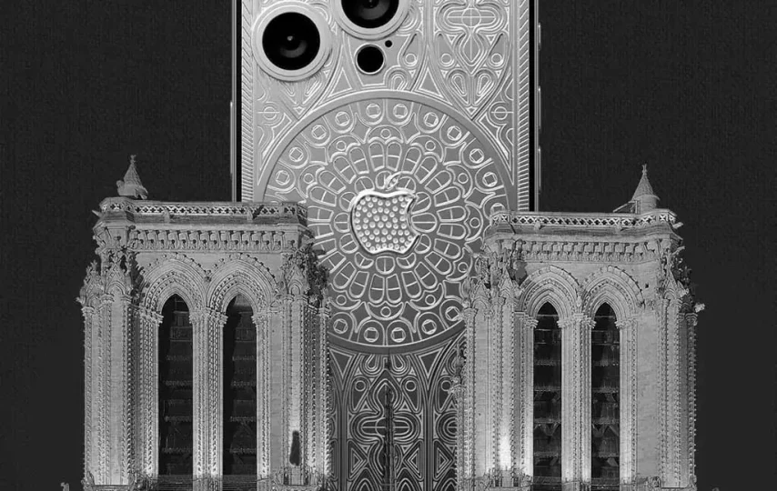 کاویار از آیفون ۱۶ پرو مکس ۱۰۰ هزار دلاری با الهام از کلیسای نوتردام رونمایی کرد