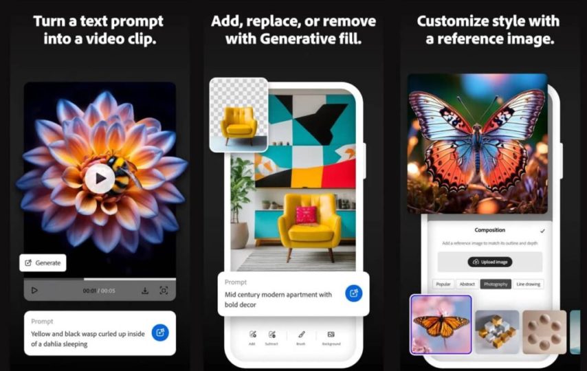 قابلیت‌های اپ ادوبی Firefly