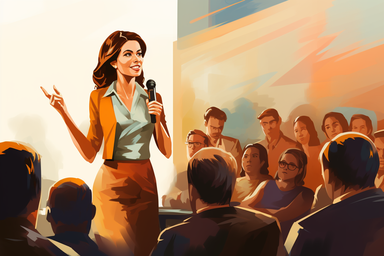 چطور با مطمعن به نفس سخن بزنیم؟_دنیای تکنولوژی 17 صحبت کردن زن جذاب در جمعیت